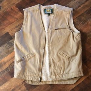 Cabela’s lined work vest, work vest, fishing vest , outdoor vest, Sz L